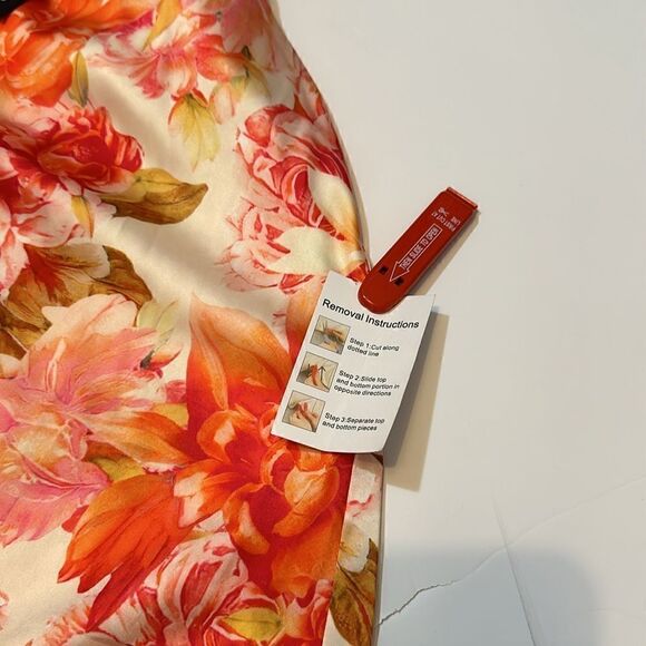 NEW Mac Duggal  leena floral print high neck women’s flowy mini dress size 4 - Picture 12 of 14